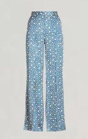 Polo Ralph Lauren Stardust motif satin wide leg pants