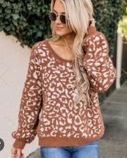 Cheetah Print Sweater