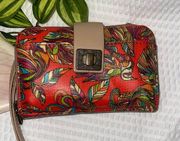 Sakroots Artist Circle Smart Phone Wallet Wristlet Cayenne Treehouse