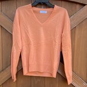 Naadam Tangerine Ultra Fine 100% Cashmere Lightweight Crewneck. Size Small. NWT