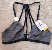 NWT B Temptd front clasp strappy back bralette