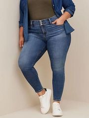 Jegging Skinny Super Soft High-Rise Blue Jeans Plus Size 16R