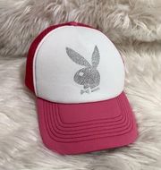 Playboy | pink bling trucker hat