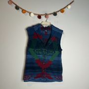 Chaps aztec print sweater vest