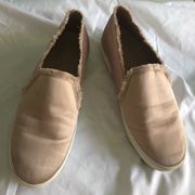 Joie Blush Satin Slip On Sneakers Size 38.5