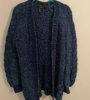 forever 21 cardigan, blue, size small