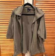 Lane Bryant 22/24 Sage Olive Green Spring Jacket Venezia