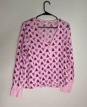 Victoria’s Secret Women’s Pink Heart Graphic Sleep Shirt