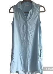 beachlunchlounge collection sleeveless collared blue swim cover up Size Small