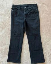 Rock & Republic Women's Kendall Straight Leg Black Denim Jeans Size 10