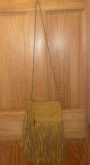 Carlos Santana fringe leather bag