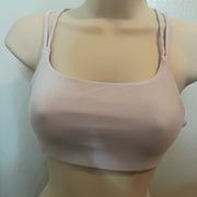 Athleta light pink strappy bra size-xs