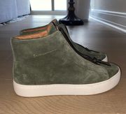 Green Suede High Top Sneakers