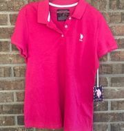 NWT pink polo jr size knit top