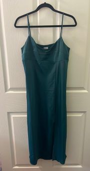 satin slip dress