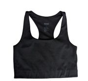 Girlfriend Collective Paloma Racerback Bra Black Womens Small Sportswear Workout