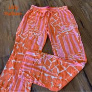 Lilly Pulitzer for Target Rayon Palazzo Wide Leg Pants Giraffeee Giraffe XS 0 1