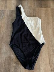 Seafolly Black and White One Piece Swimsuit Size 10