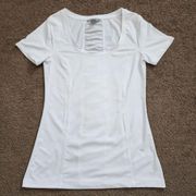 White S/S Athletic Top, Women's Small