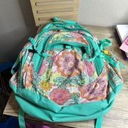 High Sierra Mint Green Floral Loop Backpack