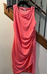 Pink Ruched bodycon Leith Mini Dress Size Small