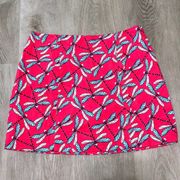 Crown & Ivy Dragon Fly Scalloped Skort Pink