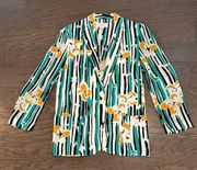 Christian Dior Vintage Rayon One Button Jacket Size 8