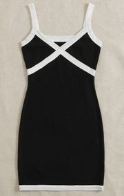 Black White Mini Dress 