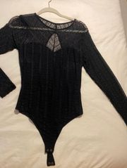 Black Long sleeve Bodysuit