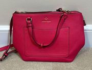 Nanette Lepore Hot Pink Barbie Crossbody Purse Bag