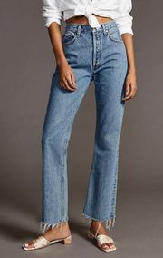 Relaxed Boot Frayed Hem Jeans