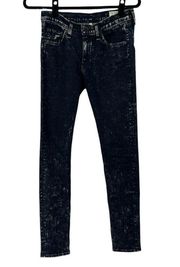 Rag & Bone Indigo Blue Acid Wash Skinny Jeans