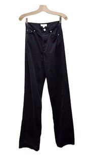 & Other Stories Pants Straight Leg Trouser Work Wear Black Blue