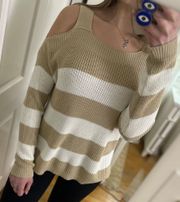 Cold Shoulder Sweater