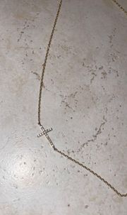 Sideways Cross Necklace