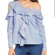 Lost & Wander Asymmetrical Ruffle Top