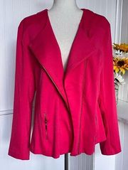 Kate & Mallory Pink Zip Front Jacket