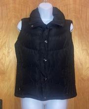 Black Kenneth Cole Reaction Down Quilted Vest Size Small