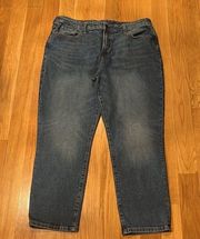 A.n.a womens mid-rise boyfriend jeans size 16 .