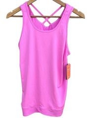 Tek Gear pink workout athleisure tank top size small NEW