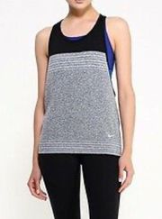 Nike WOMEN’S 𝅺 Dri Fit gray/black loose workout tank