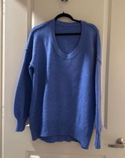 Over Size Blue Sweater