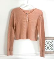 Cropped Henley Thermal 