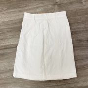 Milly White Textured Skirt High Waisted 2