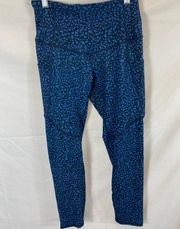 Evolution and Creation Animal Print Athletic Pocket Leggings Size Small