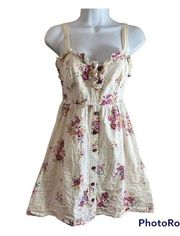 Charlotte Russe Rose Pattern Dress Small