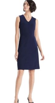 MM LaFleur Annie Sleeveless Sheath Dress Navy size 12