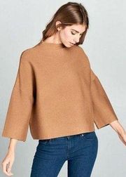 Not Your Casual Top Brown Sweater | S