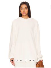 REVOLVE x WeWoreWhat Cream Boucle Oversized Hoodie