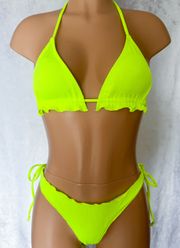 Lime, Neon, Bikini Set